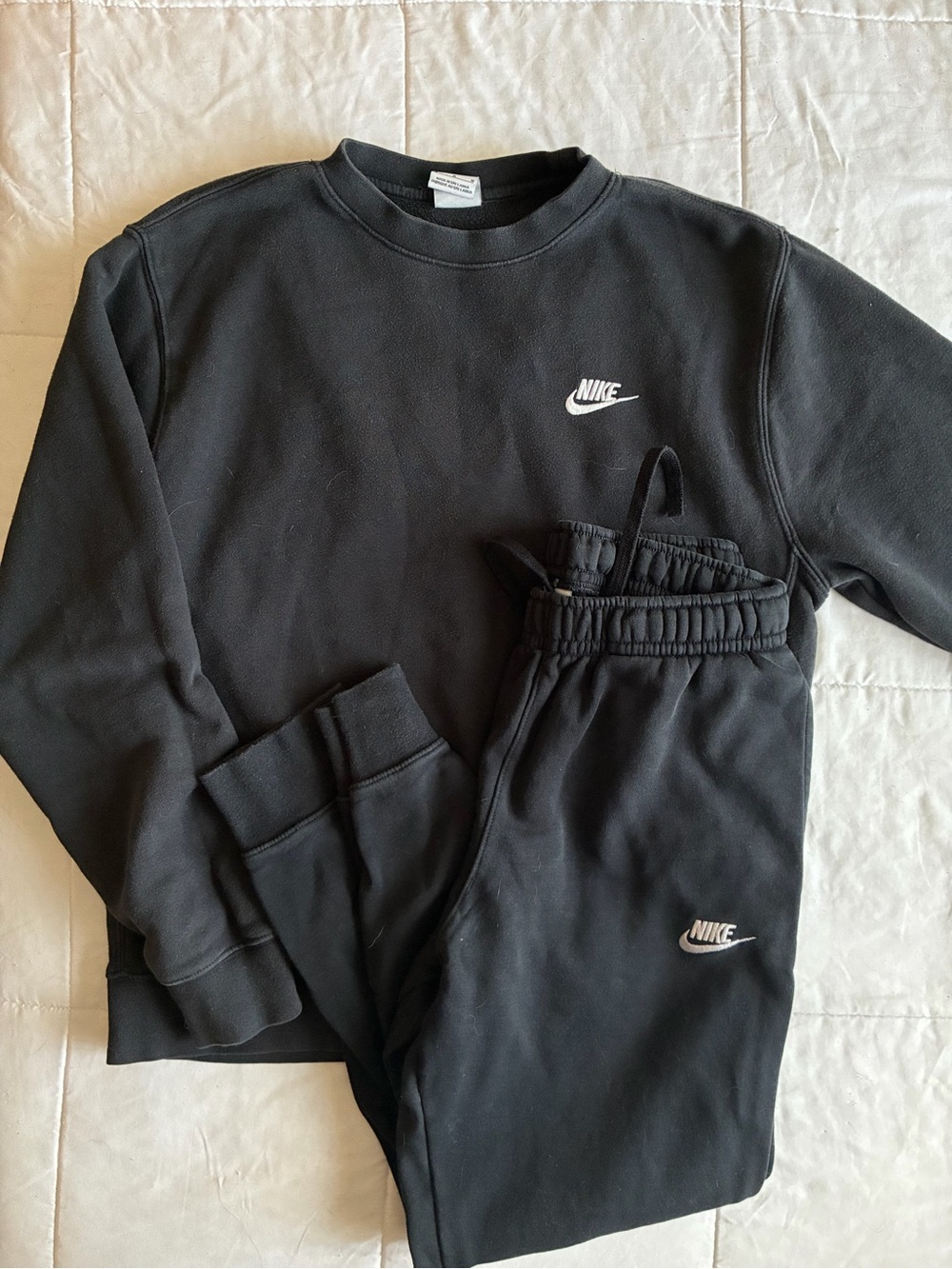 Nike Black Women's Track Sweatshirt & Joggers Set